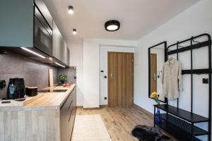 Kuchyňa alebo kuchynka v ubytovaní Apartamenty Koziniec