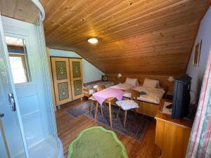 TV a/nebo společenská místnost v ubytování Haus Schwarzenbach + 24 fotografií