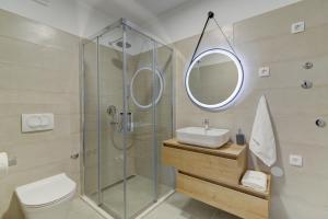 Kúpeľňa v ubytovaní APARTMANI OLIMP1