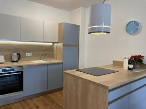 Kuchnia lub aneks kuchenny w obiekcie Grimmingblick Apartment 206 by AA Holiday Homes
