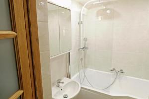 Kúpeľňa v ubytovaní Apartmán u Potoka