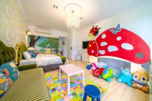 Postel nebo postele na pokoji v ubytování An Ti Li Ya Homestay