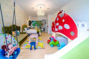 Postel nebo postele na pokoji v ubytování An Ti Li Ya Homestay