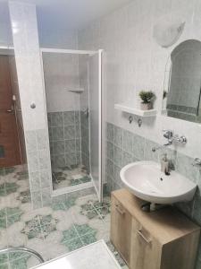 Koupelna v ubytování Apartmán Ústie
