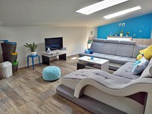 A television and/or entertainment centre at Shiny Star Apartmán