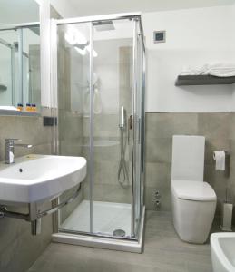 Koupelna v ubytování Hotel Europa Varese