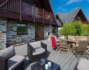 Bygningen som feriehuset ligger i