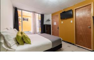 TV a/nebo společenská místnost v ubytování Hotel Casa Normandia