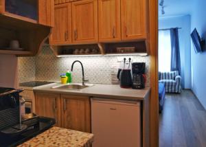 A kitchen or kitchenette at Royal Blue Grand Suite No 3