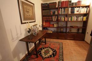 Knihovna v bed and breakfast
