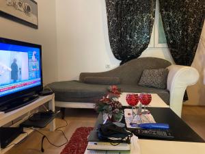 TV i/ili multimedijalni sistem u objektu Apartments OldTown
