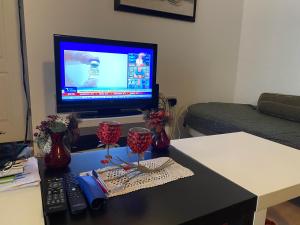 TV i/ili multimedijalni sistem u objektu Apartments OldTown
