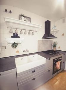 Kuchyň nebo kuchyňský kout v ubytování Apartamento Capelot