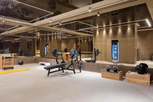 Fitness centrum a/nebo fitness zařízení v ubytování Melas Hotel Istanbul