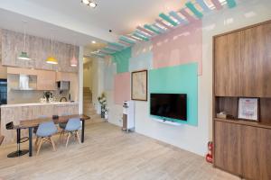 Nhà bếp/bếp nhỏ tại Toutsu Asami Guest House