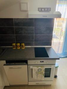 Kuchyň nebo kuchyňský kout v ubytování Apartments 'Stine'
