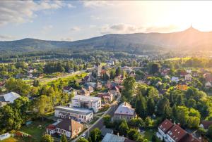 Letecký snímek ubytování Hotel Petra