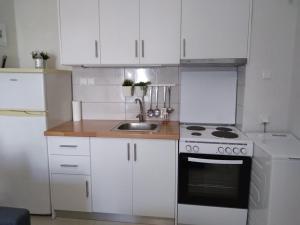 Kuchyň nebo kuchyňský kout v ubytování Little Beauty - HappyHostGr - in Platamonas