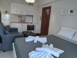Kuchyň nebo kuchyňský kout v ubytování Little Beauty - HappyHostGr - in Platamonas