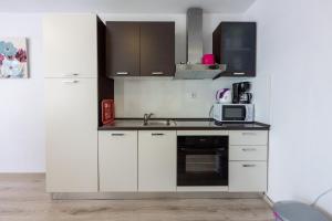 Kuchyň nebo kuchyňský kout v ubytování Apartments Rogić