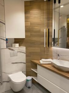 Ένα μπάνιο στο Family & Business Elegant Apartments Ventus IX Wieków- Centrum Downtown NEW! +40 φωτογραφίες