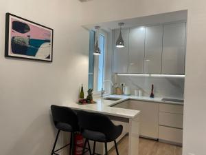 Köök või kööginurk majutusasutuses apartment in the city center