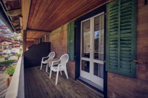 Balkón nebo terasa v ubytování Hotel Alpina