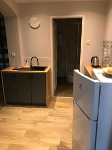 Kuchyňa alebo kuchynka v ubytovaní Zaciszny Apartament w Zdroju