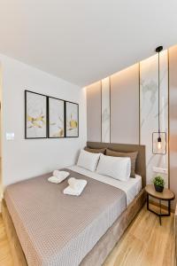 Porto Sea View Apartments客房内的一张或多张床位