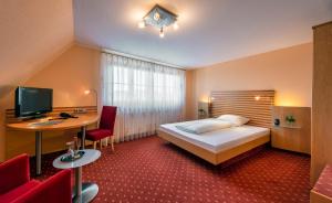 TV a/nebo společenská místnost v ubytování Danner´s Hotel Löwen
