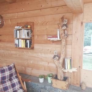 Knihovna v bed and breakfast