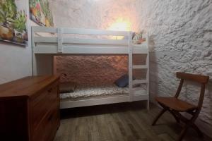Postel nebo postele na pokoji v ubytování Casa Cueva Azul