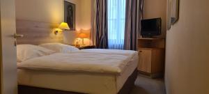 Postel nebo postele na pokoji v ubytování Hotel Garni "Am Ellinger Tor"