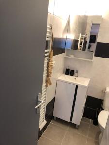 Vonios kambarys apgyvendinimo įstaigoje Le "Duo Sètois"