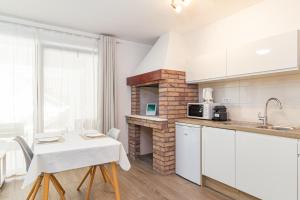 Kuchyň nebo kuchyňský kout v ubytování Apartments Anna Liznjan