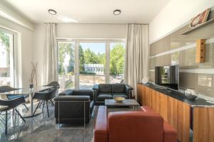 Kuchyň nebo kuchyňský kout v ubytování Flavius Spa Residence