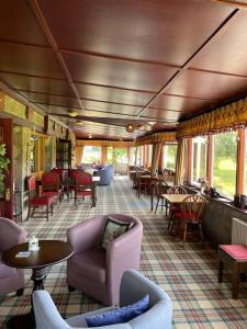 
The lounge or bar area at The Steadings, at The Grouse & Trout
