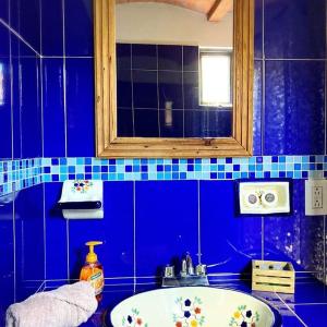 Koupelna v ubytování Manzano B&B