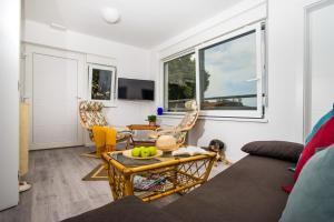 TV a/nebo společenská místnost v ubytování Apartments Jedro