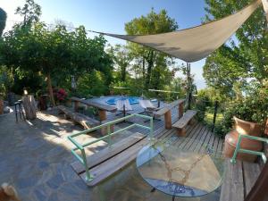 Zahrada ubytování FoRest Loft