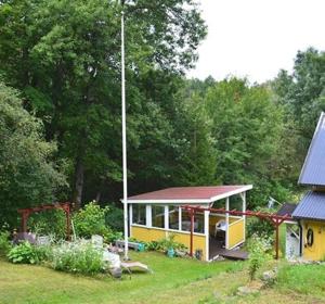 Vonkajšia záhrada v ubytovaní Ferienhaus Malaskog 4 Naturschutzgebiet