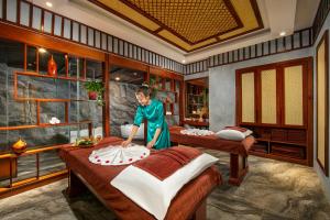 Lázně a/nebo wellness v ubytování Bamboo Sapa Hotel