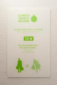 Certifikát, hodnocení, plakát nebo jiný dokument vystavený v ubytování ibis Styles Nancy Sud