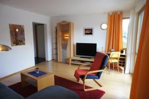 Μια τηλεόραση ή/και κέντρο ψυχαγωγίας στο Appart Manuela