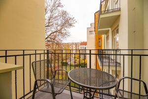 Balkón nebo terasa v ubytování Friendly apartments in Prague