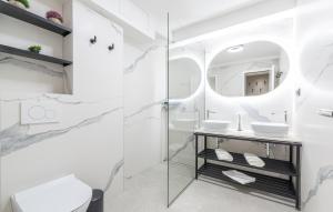 Koupelna v ubytování Val di Sole 2 + 28 fotografií