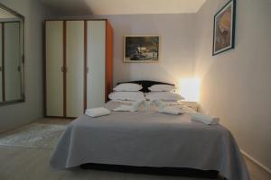 Postel nebo postele na pokoji v ubytování Apartman Alka