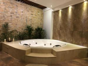 Salle de bains dans l'établissement Gaia Apart Hotel