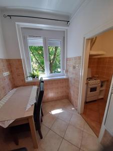 Kuchyňa alebo kuchynka v ubytovaní Zöld Sziget Apartmanlakás