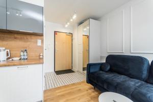 Kuchyňa alebo kuchynka v ubytovaní APARTAMENTY MIERZEJA - STEGNA PARK STUDIO, 500 m od plaży